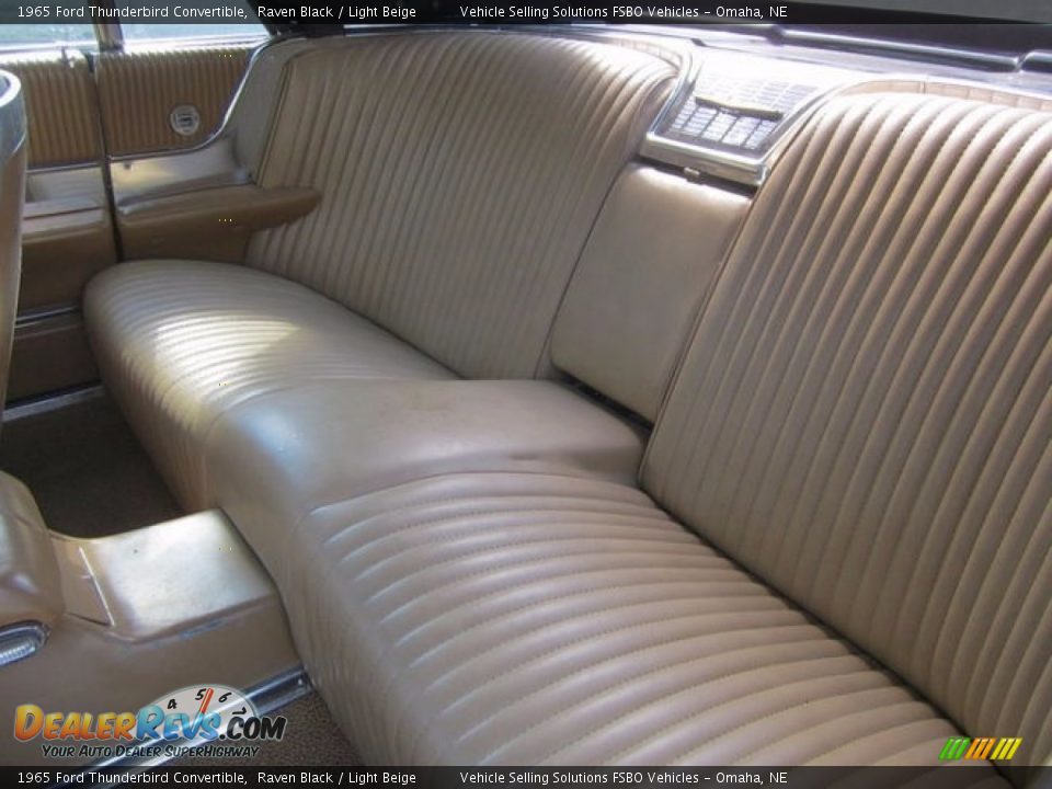 Rear Seat of 1965 Ford Thunderbird Convertible Photo #3