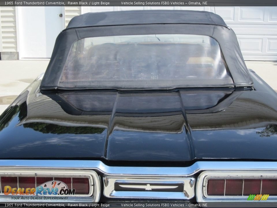 1965 Ford Thunderbird Convertible Raven Black / Light Beige Photo #6