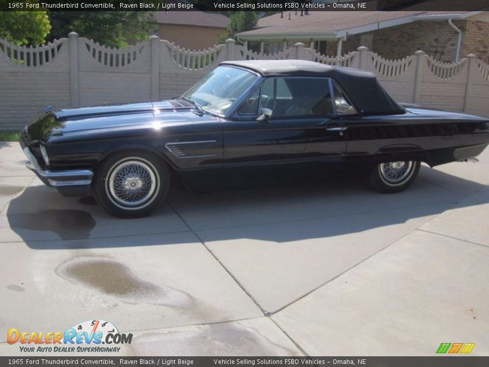 Raven Black 1965 Ford Thunderbird Convertible Photo #7