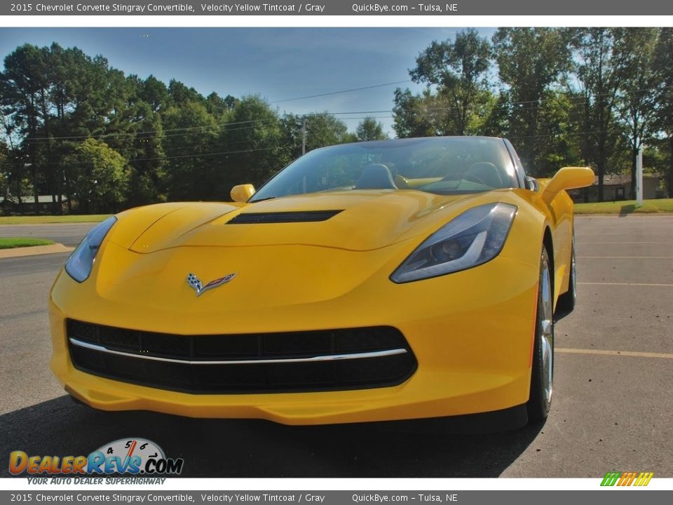 2015 Chevrolet Corvette Stingray Convertible Velocity Yellow Tintcoat / Gray Photo #4