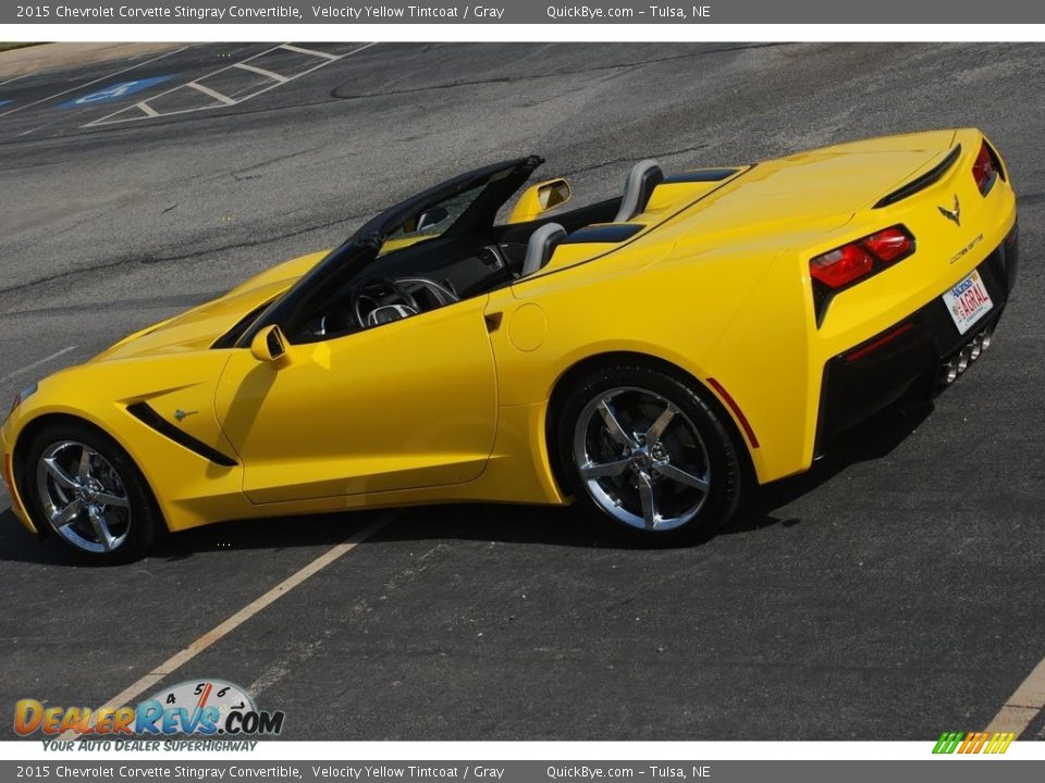 2015 Chevrolet Corvette Stingray Convertible Velocity Yellow Tintcoat / Gray Photo #7