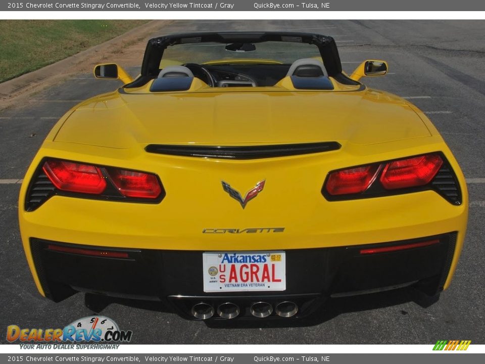 2015 Chevrolet Corvette Stingray Convertible Velocity Yellow Tintcoat / Gray Photo #8