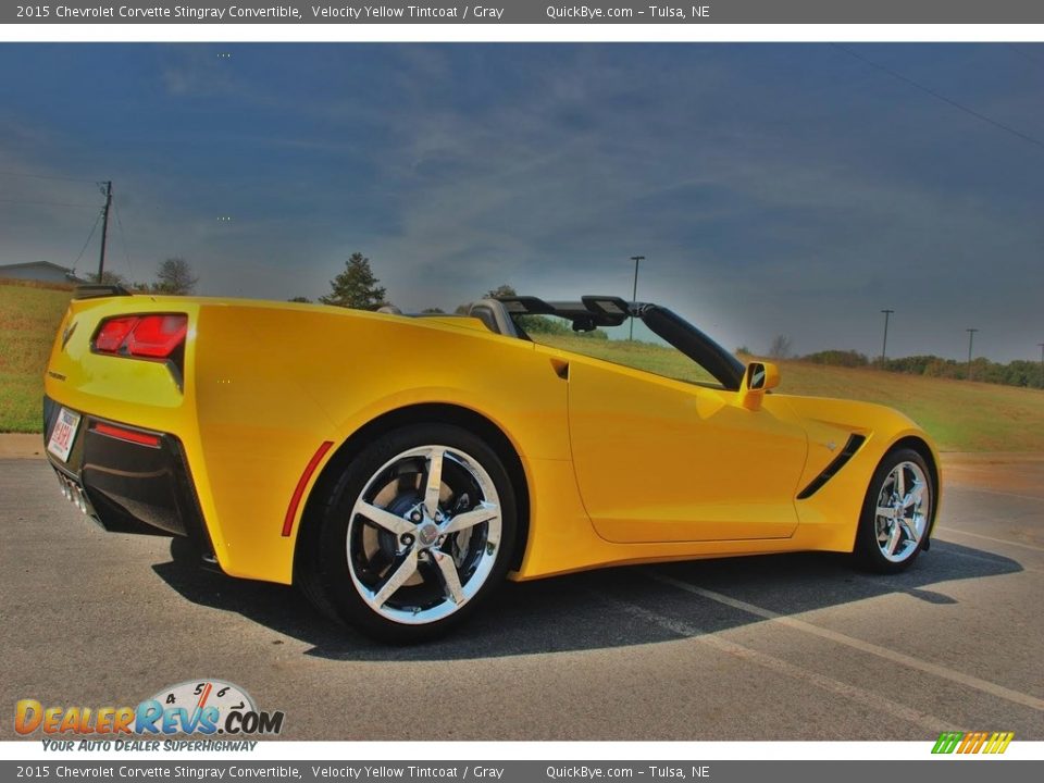 2015 Chevrolet Corvette Stingray Convertible Velocity Yellow Tintcoat / Gray Photo #9