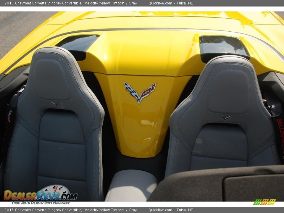 2015 Chevrolet Corvette Stingray Convertible Velocity Yellow Tintcoat / Gray Photo #11