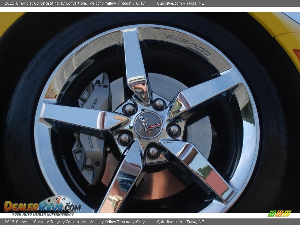 2015 Chevrolet Corvette Stingray Convertible Velocity Yellow Tintcoat / Gray Photo #12