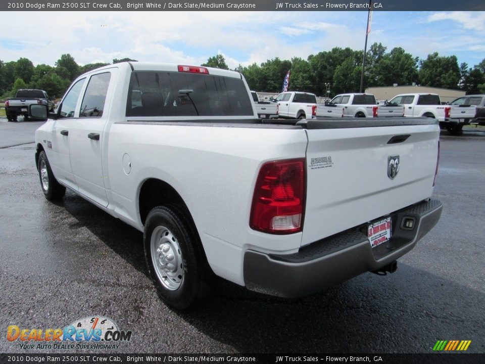 2010 Dodge Ram 2500 SLT Crew Cab Bright White / Dark Slate/Medium Graystone Photo #3