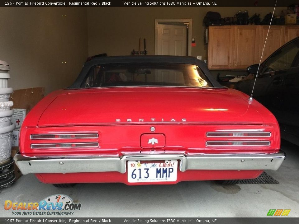 1967 Pontiac Firebird Convertible Regimental Red / Black Photo #3