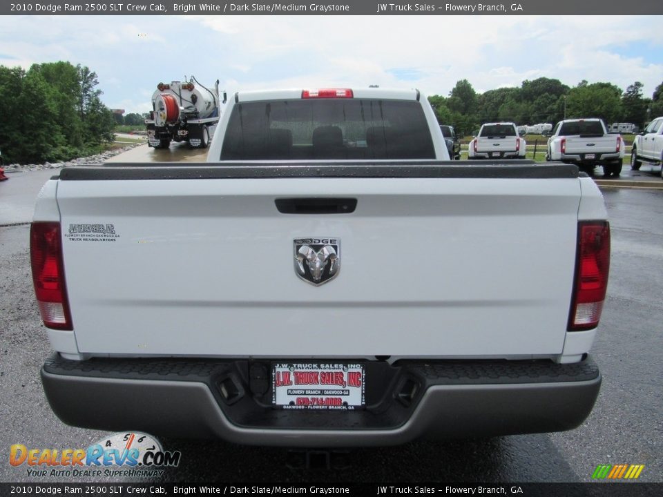 2010 Dodge Ram 2500 SLT Crew Cab Bright White / Dark Slate/Medium Graystone Photo #4