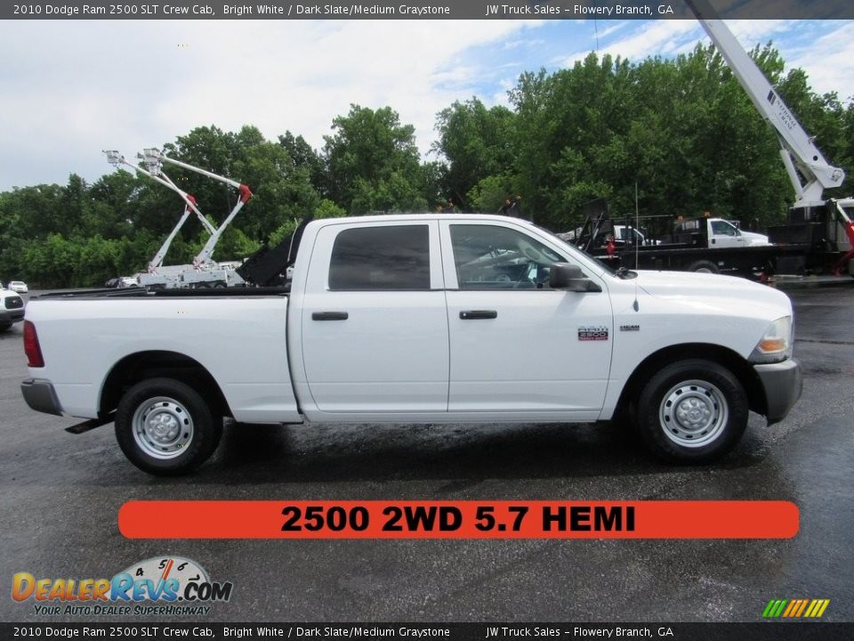 2010 Dodge Ram 2500 SLT Crew Cab Bright White / Dark Slate/Medium Graystone Photo #6