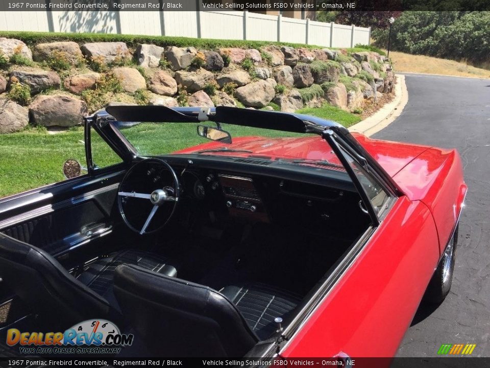 1967 Pontiac Firebird Convertible Regimental Red / Black Photo #6