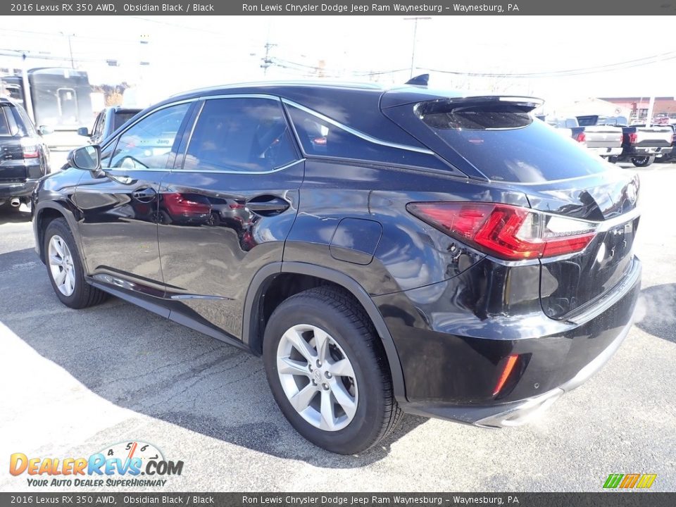 2016 Lexus RX 350 AWD Obsidian Black / Black Photo #3