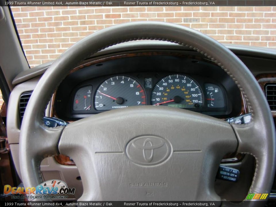 1999 Toyota 4Runner Limited 4x4 Autumn Blaze Metallic / Oak Photo #10