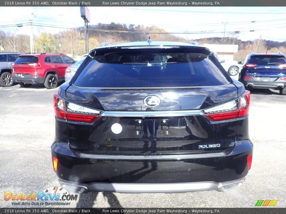 2016 Lexus RX 350 AWD Obsidian Black / Black Photo #4