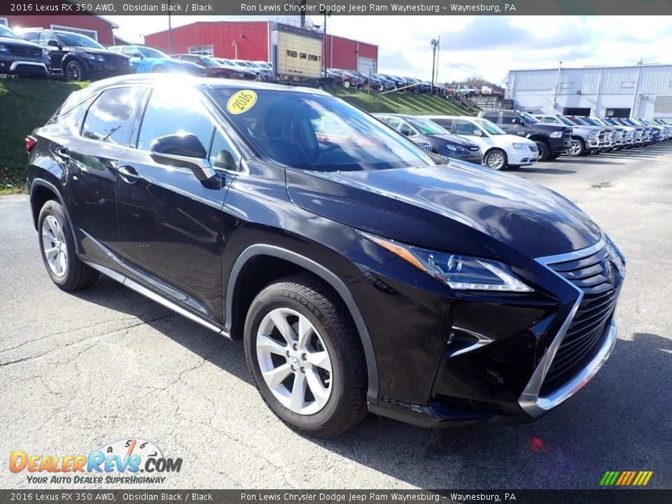 2016 Lexus RX 350 AWD Obsidian Black / Black Photo #7