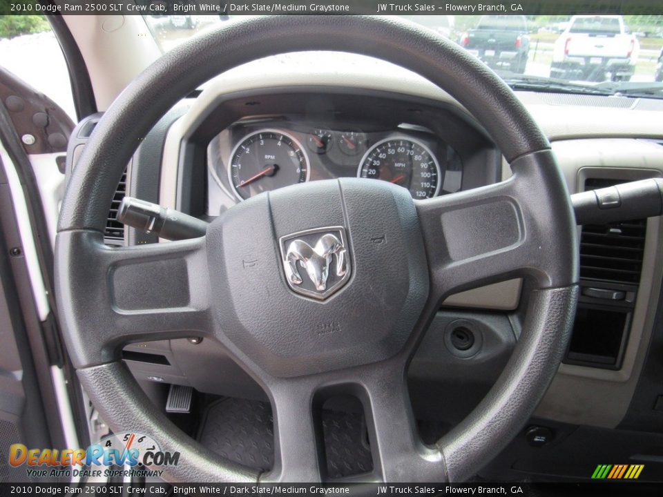 2010 Dodge Ram 2500 SLT Crew Cab Bright White / Dark Slate/Medium Graystone Photo #17