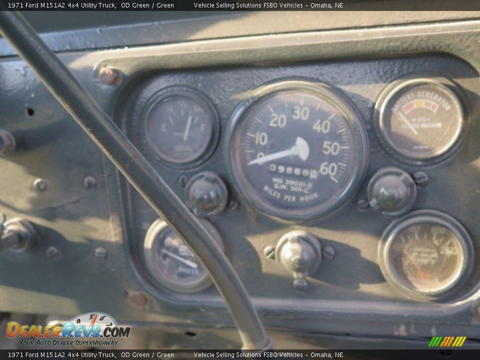 1971 Ford M151A2 4x4 Utility Truck Gauges Photo #11
