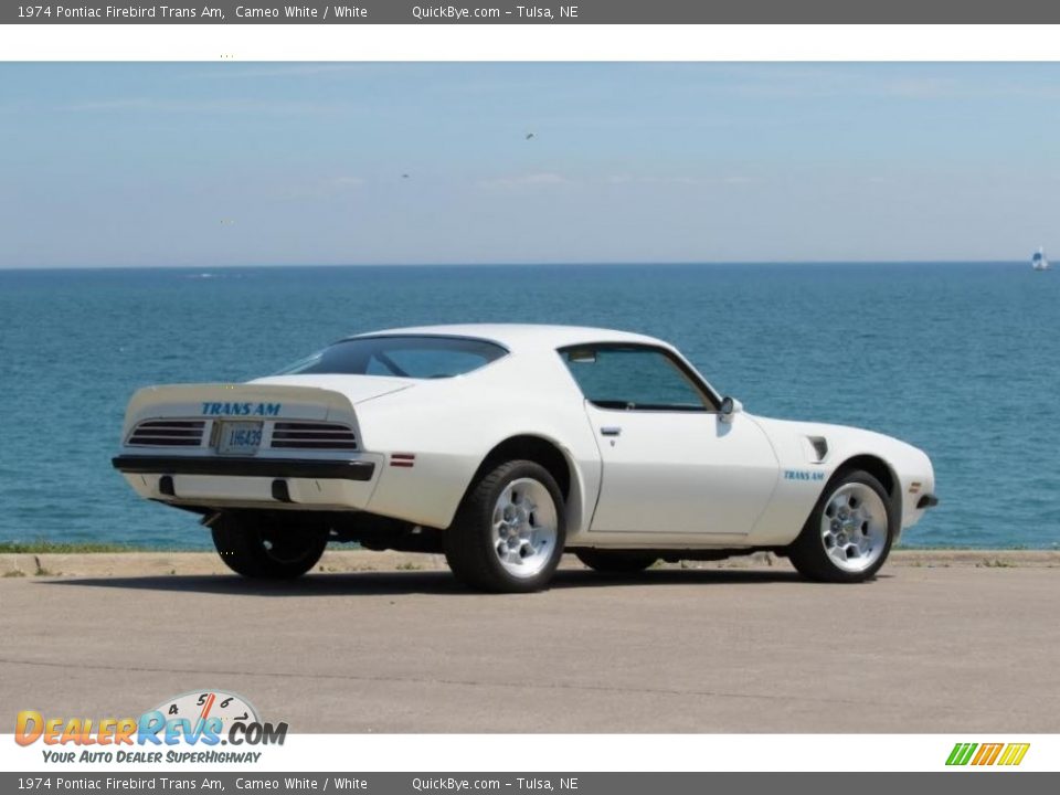 1974 Pontiac Firebird Trans Am Cameo White / White Photo #2