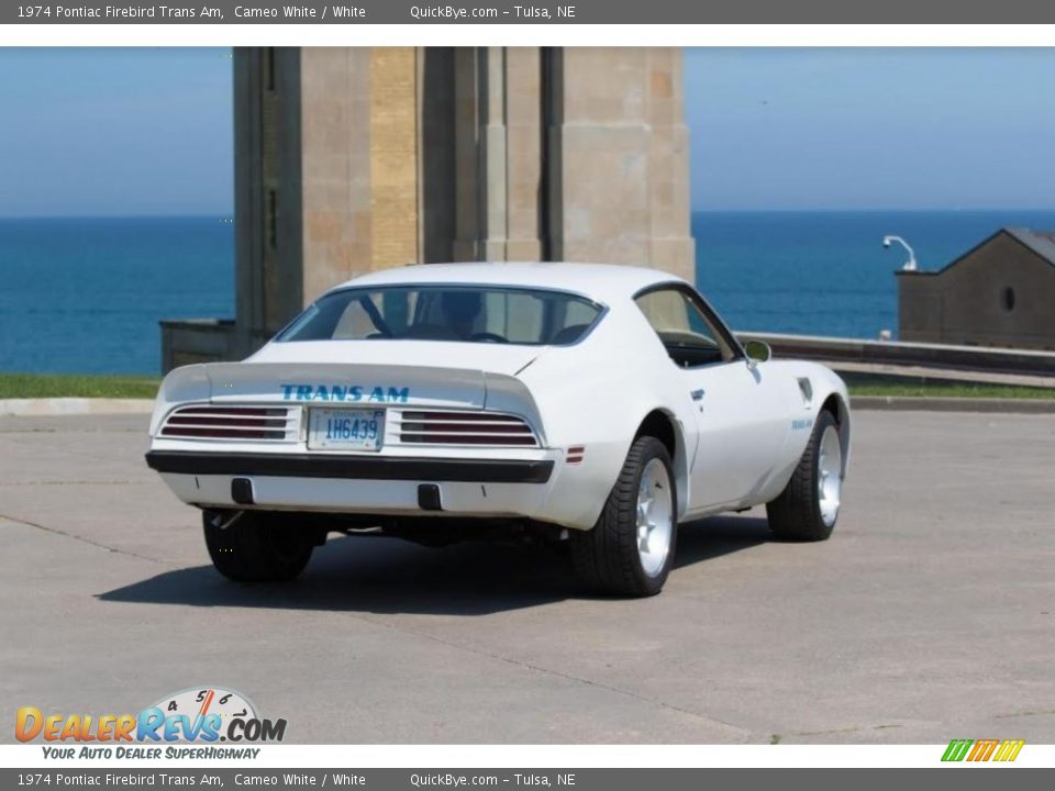 1974 Pontiac Firebird Trans Am Cameo White / White Photo #5