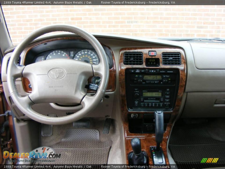 1999 Toyota 4Runner Limited 4x4 Autumn Blaze Metallic / Oak Photo #11
