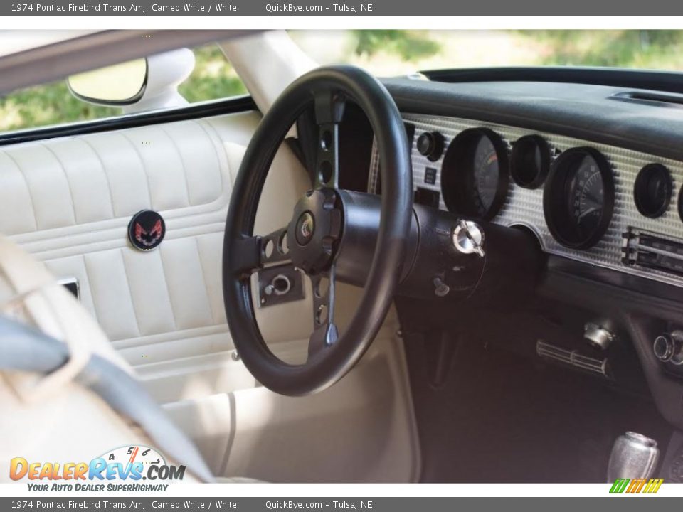 1974 Pontiac Firebird Trans Am Cameo White / White Photo #10