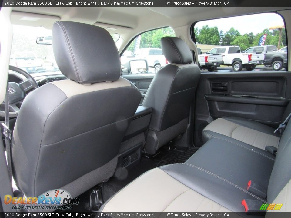 Rear Seat of 2010 Dodge Ram 2500 SLT Crew Cab Photo #30