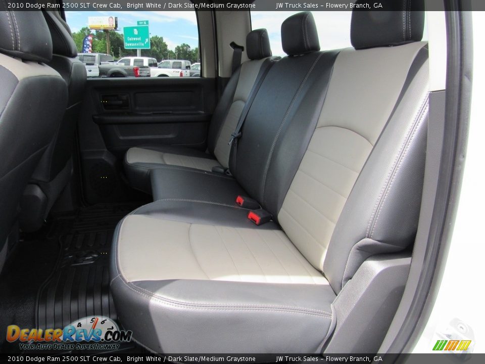 Rear Seat of 2010 Dodge Ram 2500 SLT Crew Cab Photo #31