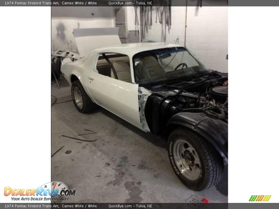 1974 Pontiac Firebird Trans Am Cameo White / White Photo #21