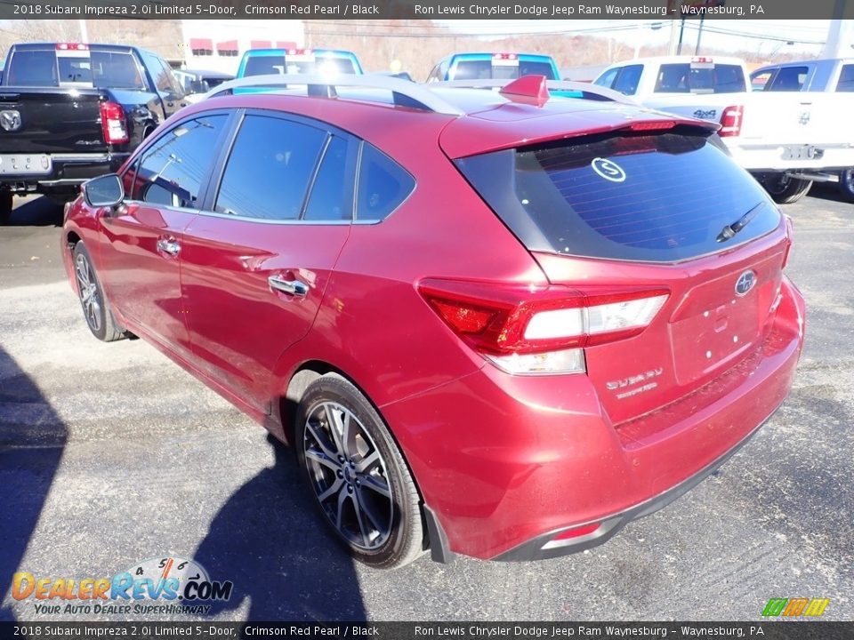 2018 Subaru Impreza 2.0i Limited 5-Door Crimson Red Pearl / Black Photo #3