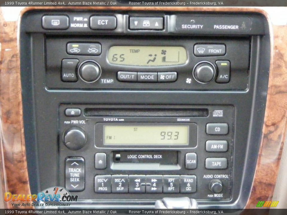 1999 Toyota 4Runner Limited 4x4 Autumn Blaze Metallic / Oak Photo #14