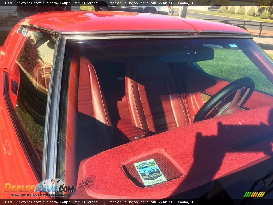 1976 Chevrolet Corvette Stingray Coupe Red / Firethorn Photo #6
