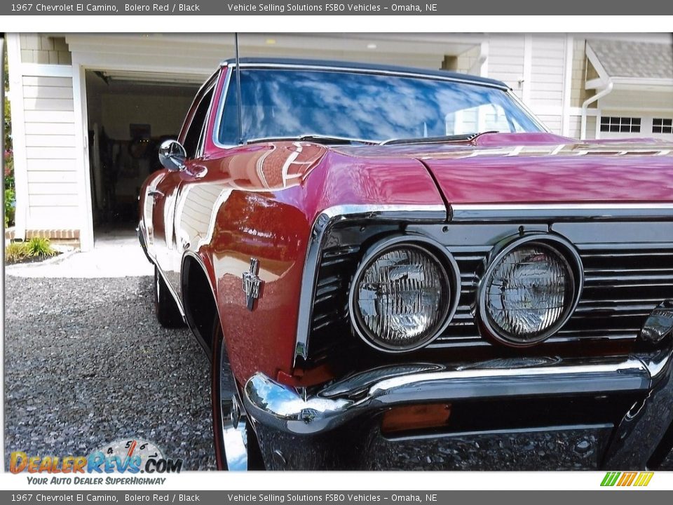 1967 Chevrolet El Camino Bolero Red / Black Photo #3