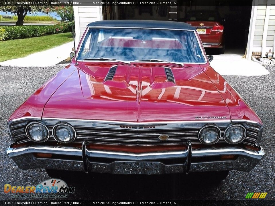 1967 Chevrolet El Camino Bolero Red / Black Photo #4