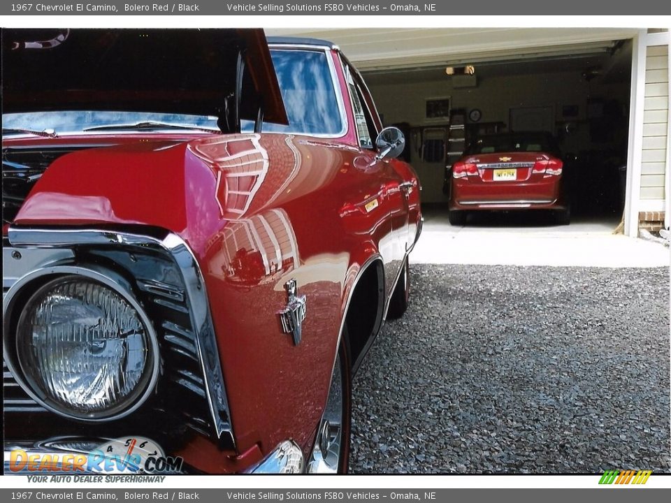 1967 Chevrolet El Camino Bolero Red / Black Photo #5