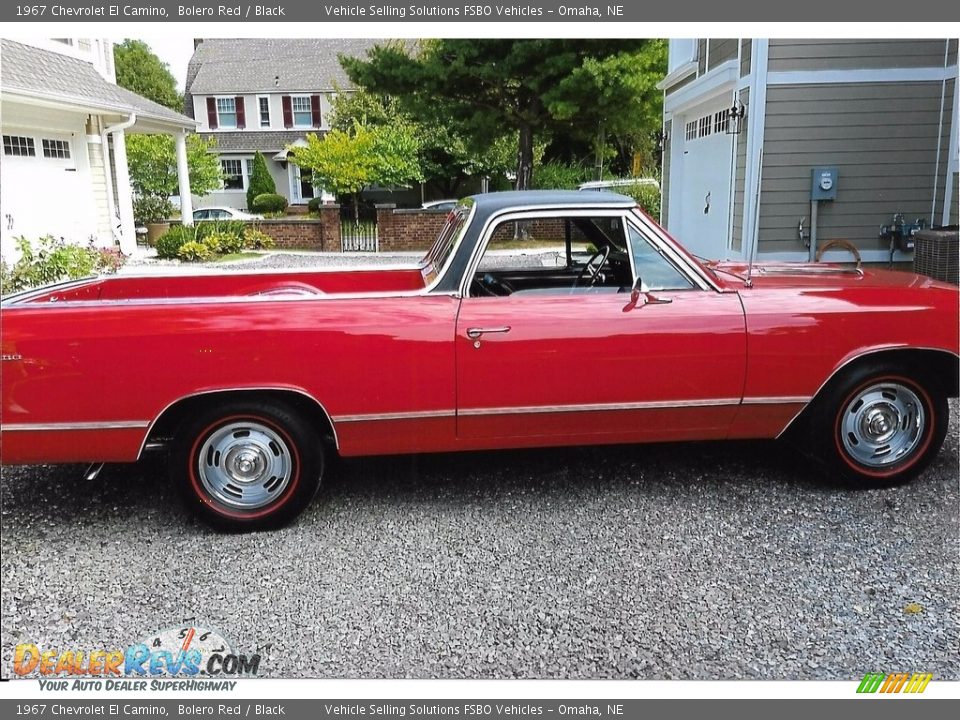 1967 Chevrolet El Camino Bolero Red / Black Photo #7