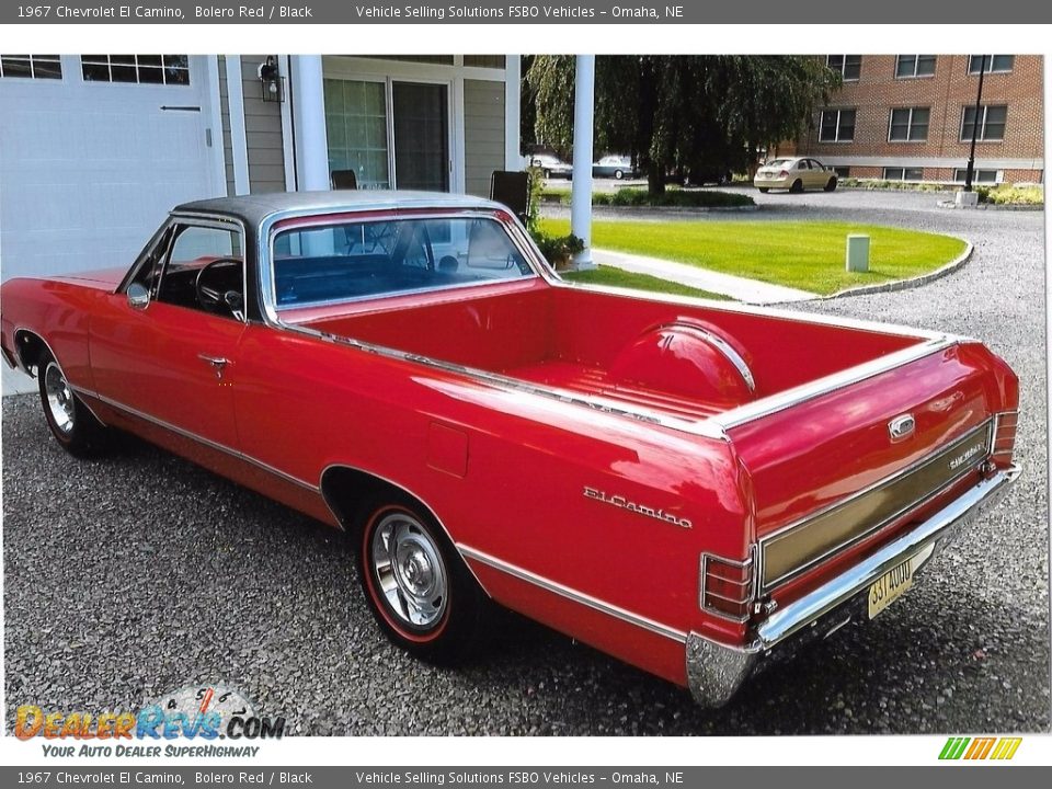 1967 Chevrolet El Camino Bolero Red / Black Photo #8