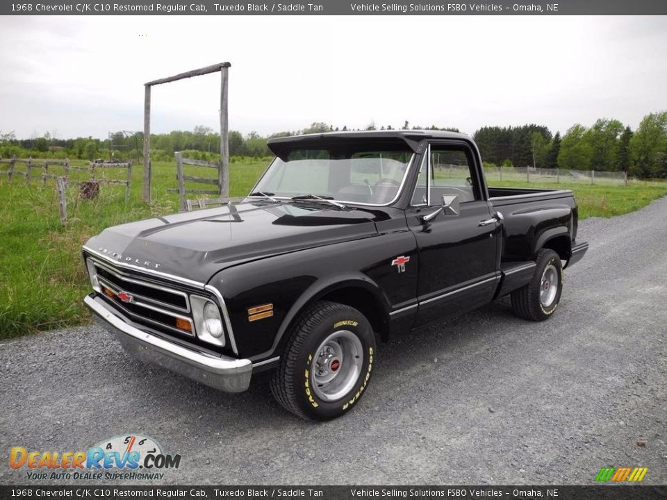 1968 Chevrolet C/K C10 Restomod Regular Cab Tuxedo Black / Saddle Tan Photo #1