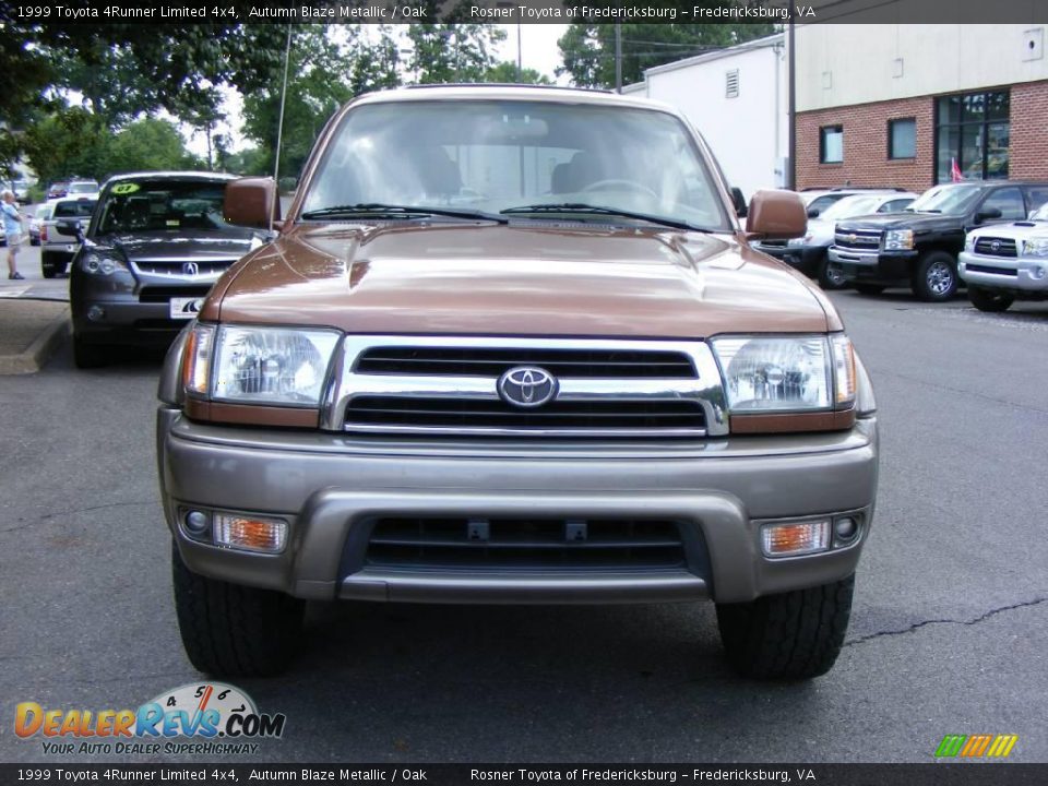 1999 Toyota 4Runner Limited 4x4 Autumn Blaze Metallic / Oak Photo #17