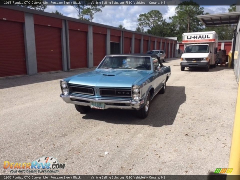 1965 Pontiac GTO Convertible Fontaine Blue / Black Photo #3