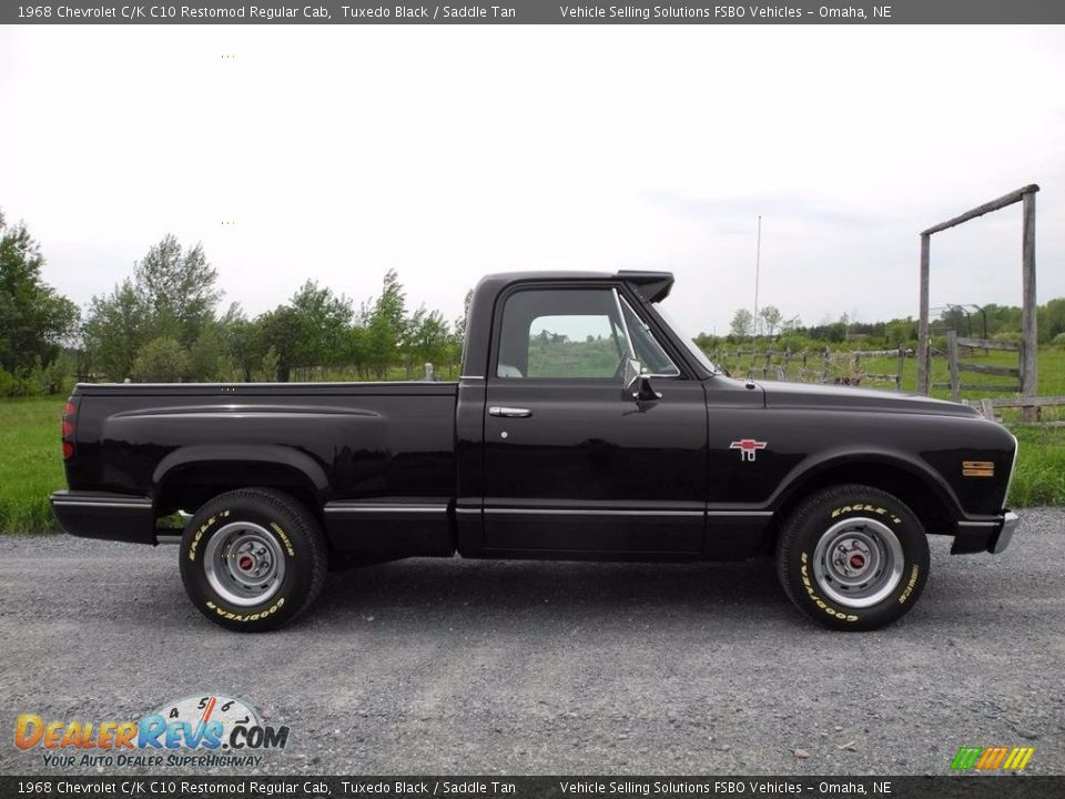 1968 Chevrolet C/K C10 Restomod Regular Cab Tuxedo Black / Saddle Tan Photo #3