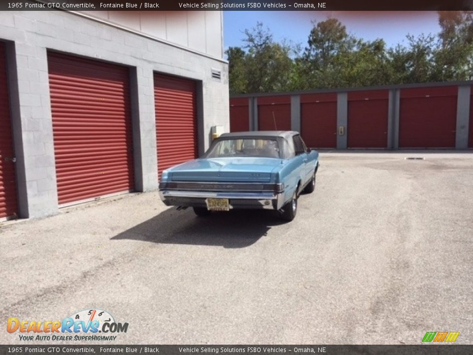 1965 Pontiac GTO Convertible Fontaine Blue / Black Photo #4