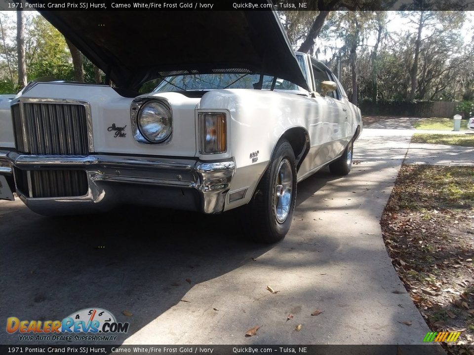 1971 Pontiac Grand Prix SSJ Hurst Cameo White/Fire Frost Gold / Ivory Photo #3