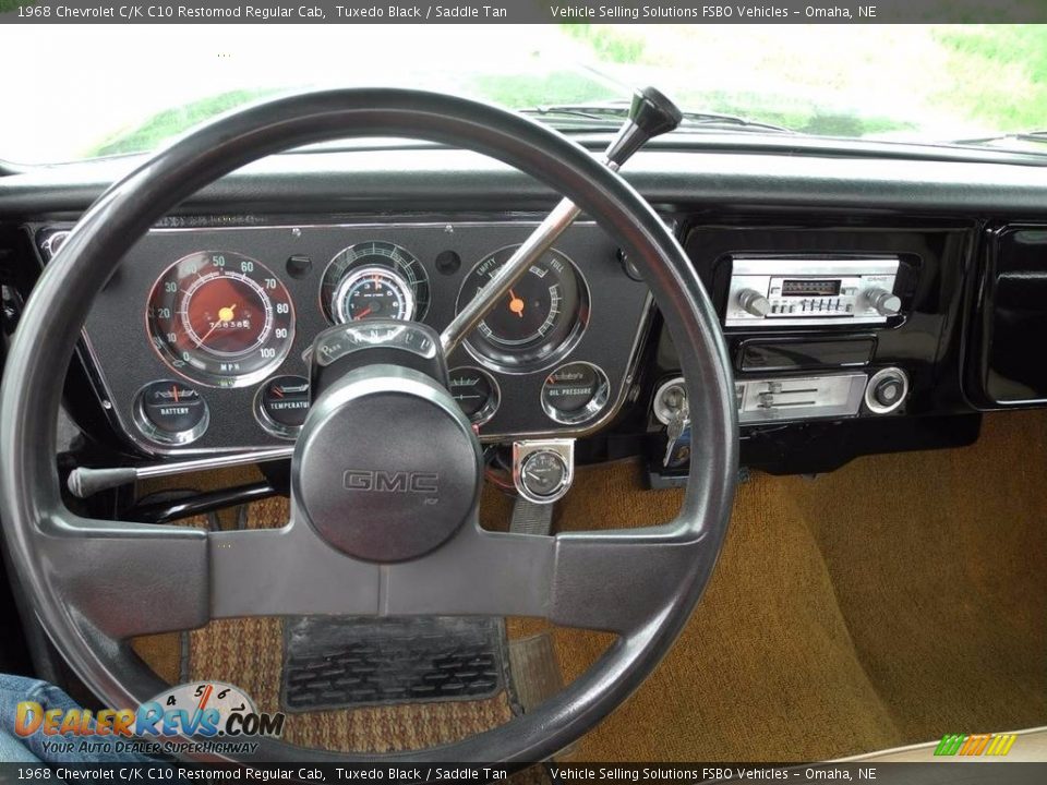 1968 Chevrolet C/K C10 Restomod Regular Cab Tuxedo Black / Saddle Tan Photo #7