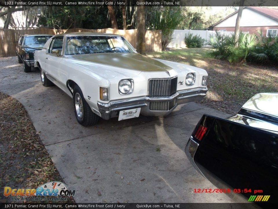 1971 Pontiac Grand Prix SSJ Hurst Cameo White/Fire Frost Gold / Ivory Photo #6