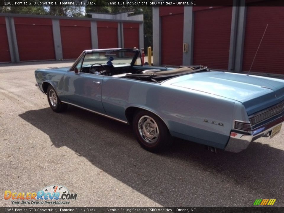 1965 Pontiac GTO Convertible Fontaine Blue / Black Photo #11