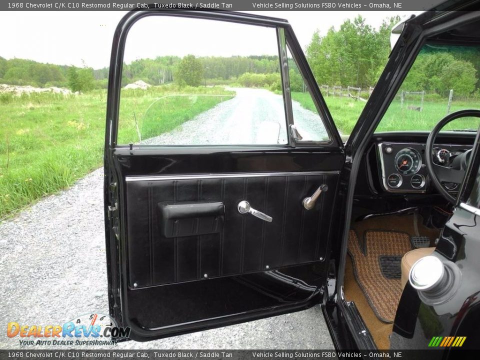 1968 Chevrolet C/K C10 Restomod Regular Cab Tuxedo Black / Saddle Tan Photo #12