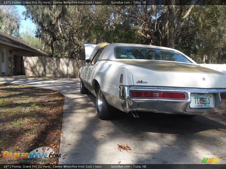 1971 Pontiac Grand Prix SSJ Hurst Cameo White/Fire Frost Gold / Ivory Photo #10