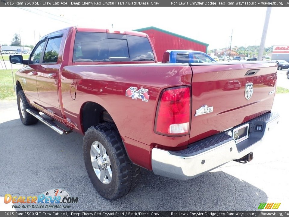 2015 Ram 2500 SLT Crew Cab 4x4 Deep Cherry Red Crystal Pearl / Black/Diesel Gray Photo #4