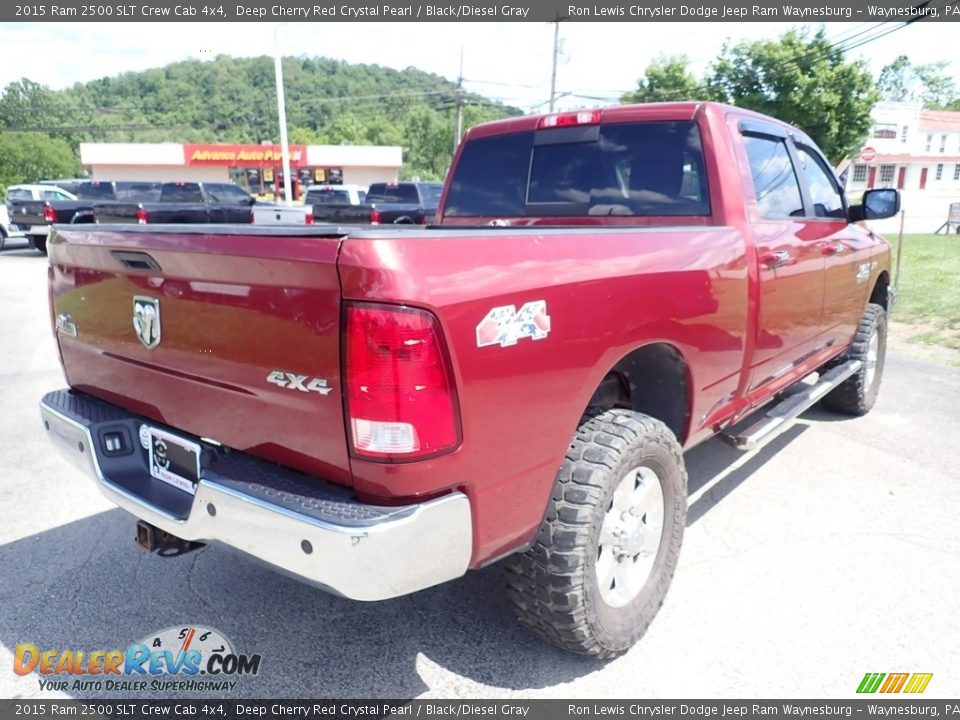 2015 Ram 2500 SLT Crew Cab 4x4 Deep Cherry Red Crystal Pearl / Black/Diesel Gray Photo #6