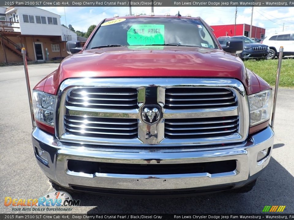 2015 Ram 2500 SLT Crew Cab 4x4 Deep Cherry Red Crystal Pearl / Black/Diesel Gray Photo #9