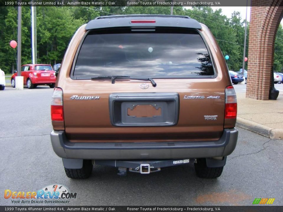 1999 Toyota 4Runner Limited 4x4 Autumn Blaze Metallic / Oak Photo #19